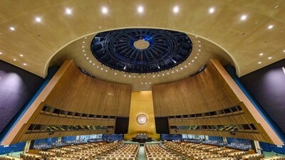 United Nations adopted the Jordan-drafted resolution on Israel calling for a
humanitarian truce in Gaza. (UN GA President Twitter) United Nations adopted the Jordan-drafted resolution on Israel calling for a
humanitarian truce in Gaza. (UN GA President Twitter)