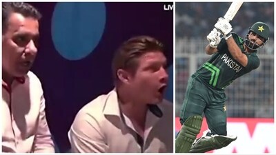Shastri, Waqar and Watson were in awe of the Pakistani opener (Twitter screengrab/HT ) Shastri, Waqar and Watson were in awe of the Pakistani opener (Twitter screengrab/HT )