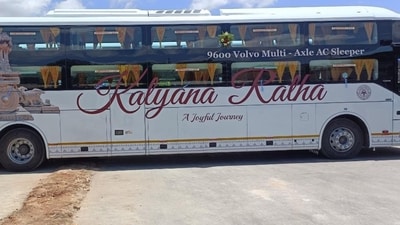 KKRTC buses to Maharashtra suspended after bus torched by quota protesters KKRTC buses to Maharashtra suspended after bus torched by quota protesters