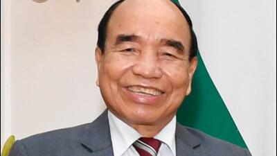 Mizo National Front president and Mizoram chief minister Zoramthanga. Mizo National Front president and Mizoram chief minister Zoramthanga.