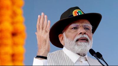 Prime Minister Narendra Modi addresses the Rashtriya Ekta Diwas celebrations at Ekta Nagar in Gujarat on Tuesday. (PTI) Prime Minister Narendra Modi addresses the Rashtriya Ekta Diwas celebrations at Ekta Nagar in Gujarat on Tuesday. (PTI)