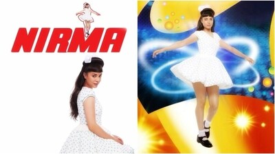 Billionaire heiress Tania Shroff, who is dating Suniel Shetty's son, Ahan Shetty, took inspiration for her Halloween costume from the Nirma girl, dressed in a printed white mini frock, with her hair tied in a half hairdo and adorned with a white bow. "Available for a limited time only," she captioned the photoshoot. (Instagram) Billionaire heiress Tania Shroff, who is dating Suniel Shetty's son, Ahan Shetty, took inspiration for her Halloween costume from the Nirma girl, dressed in a printed white mini frock, with her hair tied in a half hairdo and adorned with a white bow. "Available for a limited time only," she captioned the photoshoot. (Instagram)