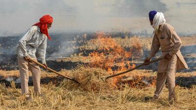 The air quality tuned very poor in these districts even as in the past two days no stubble burning case was detected in Bhiwani and Faridabad. (HT File Photo)
