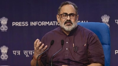 Union minister Rajeev Chandrasekhar. (HT_PRINT) Union minister Rajeev Chandrasekhar. (HT_PRINT)