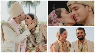Wedding pictures of Parineeti Chopra, Kiara Advani and Athiya Shetty. Wedding pictures of Parineeti Chopra, Kiara Advani and Athiya Shetty.