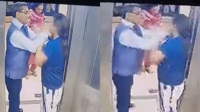 screengrab of the CCTV footage. (Twitter) screengrab of the CCTV footage. (Twitter)
