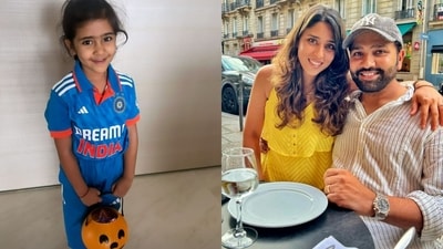 Rohit Sharma and Ritika Sajdeh’s daughter in her Halloween attire. (Instagram/@ritssajdeh) Rohit Sharma and Ritika Sajdeh’s daughter in her Halloween attire. (Instagram/@ritssajdeh)