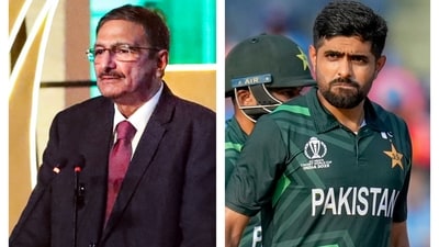 PCB chief Zaka Ashraf and Pakistan captain Babar Azam PCB chief Zaka Ashraf and Pakistan captain Babar Azam