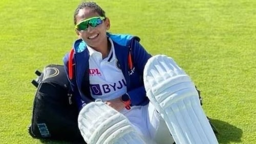 Harmanpreet Kaur had previously missed India's historic pink-ball Test against Australia in 2021 owing to an injury Harmanpreet Kaur had previously missed India's historic pink-ball Test against Australia in 2021 owing to an injury