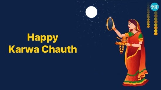 Karwa Chauth 2023 best wishes, images, messages and greetings to share with your partner and loved ones. (HT Photo)
