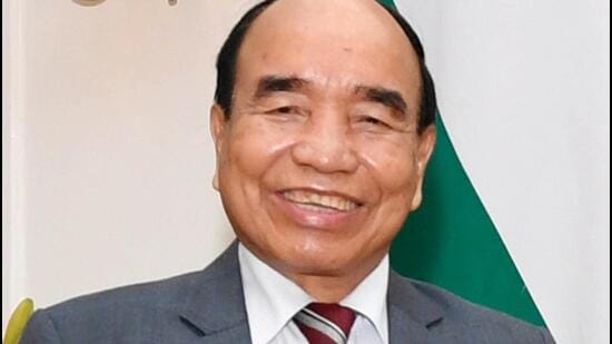 Mizo National Front president and Mizoram chief minister Zoramthanga.