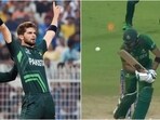 Shaheen Afridi celebrates the dismissal of Mahmudullah Shaheen Afridi celebrates the dismissal of Mahmudullah
