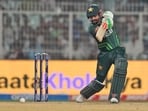 Pakistan's captain Babar Azam plays a shot during the ICC Men's Cricket World Cup match between Bangladesh and Pakistan Pakistan's captain Babar Azam plays a shot during the ICC Men's Cricket World Cup match between Bangladesh and Pakistan