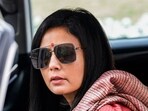 TMC MP Mahua Moitra at Parliament House complex in New Delhi. TMC MP Mahua Moitra at Parliament House complex in New Delhi.