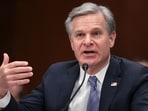WASHINGTON, DC - OCTOBER 31: FBI Director Christopher Wray testifies before the Senate Homeland Security and Governmental Affairs Committee October 31, 2023 in Washington, DC. The committee heard testimony on the topic of "Threats to the Homeland." Win McNamee/Getty Images/AFP (Photo by WIN MCNAMEE / GETTY IMAGES NORTH AMERICA / Getty Images via AFP) WASHINGTON, DC - OCTOBER 31: FBI Director Christopher Wray testifies before the Senate Homeland Security and Governmental Affairs Committee October 31, 2023 in Washington, DC. The committee heard testimony on the topic of "Threats to the Homeland." Win McNamee/Getty Images/AFP (Photo by WIN MCNAMEE / GETTY IMAGES NORTH AMERICA / Getty Images via AFP)