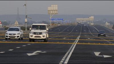 According to details shared by Gurugram police, 24 fines were issued for speeding and two for lane change in the past 15 days. (Parveen Kumar/HT Photo) According to details shared by Gurugram police, 24 fines were issued for speeding and two for lane change in the past 15 days. (Parveen Kumar/HT Photo)