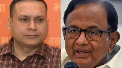 BJP IT cell head Amit Malviya and Congress leader P Chidambaram BJP IT cell head Amit Malviya and Congress leader P Chidambaram