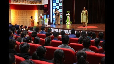 Child rights take centre stage at Chitkara International School’s session. (HT PHOTO) Child rights take centre stage at Chitkara International School’s session. (HT PHOTO)