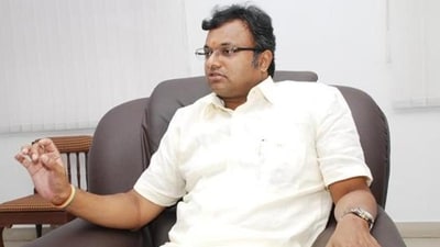 Congress MP Karti P Chidambaram (HT File)