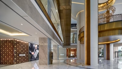 Jio World Plaza (JWP) has been envisioned as an exclusive center for retail, leisure, and dining, spanning four levels and a sprawling 750,000 square feet area. (Twitter/@@RIL_Updates) Jio World Plaza (JWP) has been envisioned as an exclusive center for retail, leisure, and dining, spanning four levels and a sprawling 750,000 square feet area. (Twitter/@@RIL_Updates)