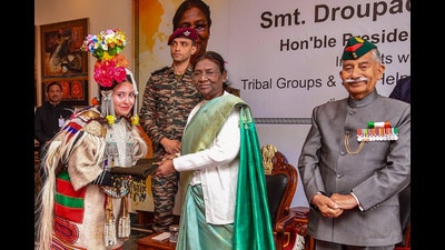 Ladakh’s contributions in protecting India known to entire nation: President Murmu (PTI) Ladakh’s contributions in protecting India known to entire nation: President Murmu (PTI)