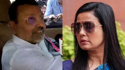 BJP MP Nishikant Dubey (L). TMC MP Mahua Moitra (R) BJP MP Nishikant Dubey (L). TMC MP Mahua Moitra (R)