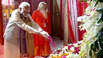 PM Modi offers flowers to Ram Lalla in Ayodhya. (HT file photo) PM Modi offers flowers to Ram Lalla in Ayodhya. (HT file photo)