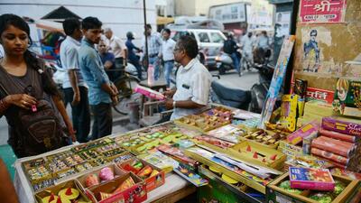 PMC has earned more revenue than previous years with traders paying fees for setting up firecracker stalls. (REPRESENTATIVE PIC)