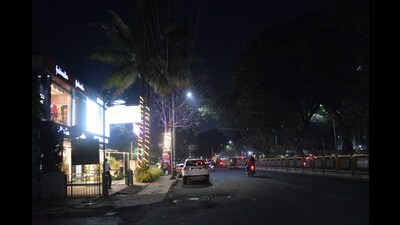 PMC is conducting a drive to prevent shopkeepers from using artificial lights on trees/plants in the premises. (HT PHOTO) PMC is conducting a drive to prevent shopkeepers from using artificial lights on trees/plants in the premises. (HT PHOTO)