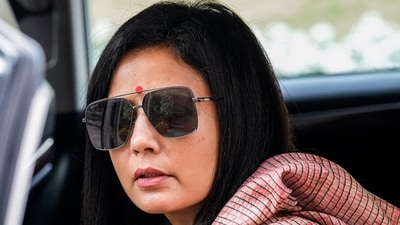 TMC MP Mahua Moitra at Parliament House complex in New Delhi. (PTI file) TMC MP Mahua Moitra at Parliament House complex in New Delhi. (PTI file)