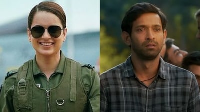 Tejas box office collection day 5: Kangana Ranaut's film clashing with Vikrant Massey's 12th Fail. Tejas box office collection day 5: Kangana Ranaut's film clashing with Vikrant Massey's 12th Fail.