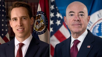 Josh Hawley and Alejandro Mayorkas (Wikipedia) Josh Hawley and Alejandro Mayorkas (Wikipedia)