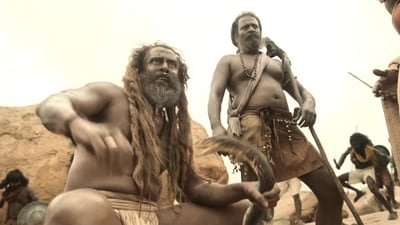 Vikram in Thangalaan. Vikram in Thangalaan.