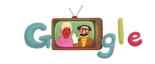 The temporary modification on Google's homepage showcased Uncle Sargam and his companion, Masi Museebtay. The temporary modification on Google's homepage showcased Uncle Sargam and his companion, Masi Museebtay.