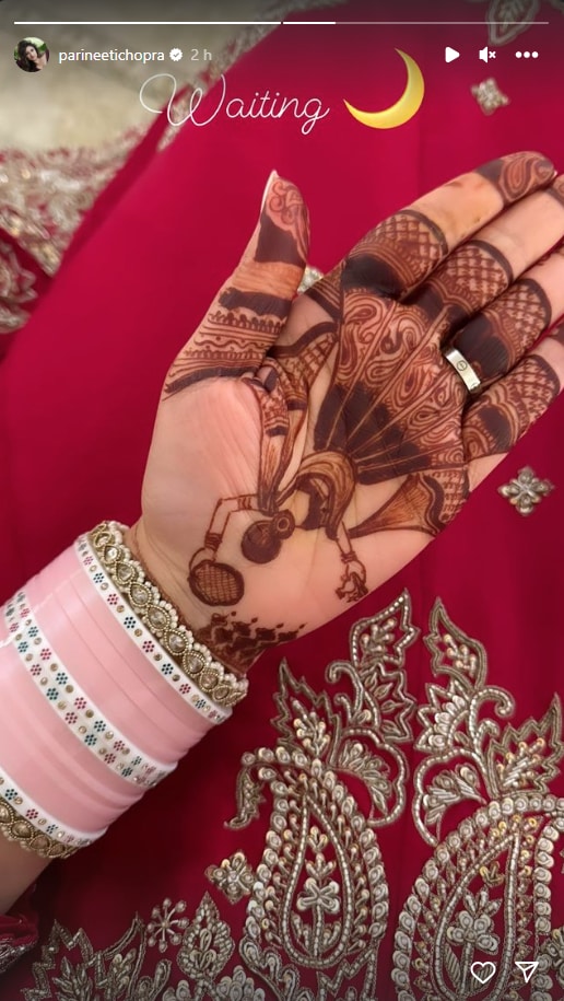 Parineeti Chopra's Karwa Chauth Mehendi (Instagram)