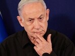 Israel-Hamas War: Israeli prime minister Benjamin Netanyahu speaks during a press conference,