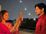 Kiara Advani and Sidharth Malhotra on Karwa Chauth 2023. Kiara Advani and Sidharth Malhotra on Karwa Chauth 2023.