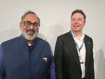Union Minister Rajeev Chandrasekhar with tech billionaire Elon Musk Union Minister Rajeev Chandrasekhar with tech billionaire Elon Musk