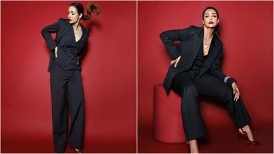 Malaika Arora is an absolute stunner who can pull off any look to perfection. Be it a casual dress or a sartorial saree, the actress knows how to hit the fashion mark like a pro. Her Insta-diaries filled with stylish looks are a treasure trove of fashion inspiration for all her followers. And her latest look in a chic pantsuit is no exception. With her undeniable beauty and incredible fashion sense, Malaika makes her followers swoon while we cannot take our eyes off her. Scroll down to get some style tips from the diva. (Instagram/@malaikaaroraofficial) Malaika Arora is an absolute stunner who can pull off any look to perfection. Be it a casual dress or a sartorial saree, the actress knows how to hit the fashion mark like a pro. Her Insta-diaries filled with stylish looks are a treasure trove of fashion inspiration for all her followers. And her latest look in a chic pantsuit is no exception. With her undeniable beauty and incredible fashion sense, Malaika makes her followers swoon while we cannot take our eyes off her. Scroll down to get some style tips from the diva. (Instagram/@malaikaaroraofficial)