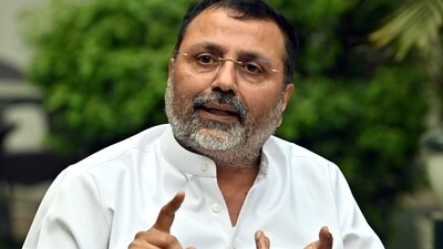 BJP MP Nishikant Dubey addresses the media during a press conference on allegations of 'cash for query' against TMC MP Mahua Moitra. (ANI) BJP MP Nishikant Dubey addresses the media during a press conference on allegations of 'cash for query' against TMC MP Mahua Moitra. (ANI)