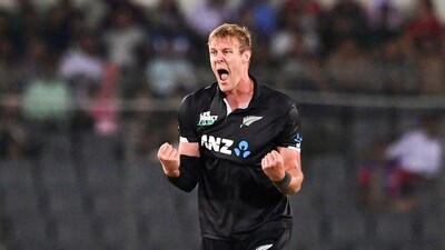 New Zealand's Kyle Jamieson (AFP) New Zealand's Kyle Jamieson (AFP)