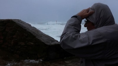 Some 1.2 million homes lost electricity overnight as the storm lashed France's northwest coast.&nbsp; (REUTERS)