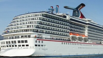 Abu Dhabi welcomes first cruise liner commencing 2023-2024 cruise season (Twitter/JBNAVictoria) Abu Dhabi welcomes first cruise liner commencing 2023-2024 cruise season (Twitter/JBNAVictoria)