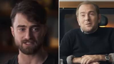 David Holmes (R) says that being Daniel Radcliffe's (L) lead stunt double was "the best job in the world (HBO screenshot/YouTube) David Holmes (R) says that being Daniel Radcliffe's (L) lead stunt double was "the best job in the world (HBO screenshot/YouTube)
