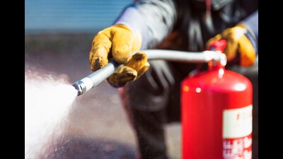 PGIMER is installing dry powder extinguishers that suppress fires by smothering the flames and interrupting the chemical reactions necessary for combustion. (Getty Images/iStockphoto) PGIMER is installing dry powder extinguishers that suppress fires by smothering the flames and interrupting the chemical reactions necessary for combustion. (Getty Images/iStockphoto)