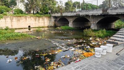 The two main sewage lines belong to Zilla Parishad are responsible for the pollution and the untreated sewage is being discharged directly into Ramnadi near Cocorico Hotel, which is under Pune Municipal Corporation (PMC) jurisdiction. However, body the local bodies, PMC and Zilla Parishad are unaware of this gross violation. (HT FILE PHOTO) The two main sewage lines belong to Zilla Parishad are responsible for the pollution and the untreated sewage is being discharged directly into Ramnadi near Cocorico Hotel, which is under Pune Municipal Corporation (PMC) jurisdiction. However, body the local bodies, PMC and Zilla Parishad are unaware of this gross violation. (HT FILE PHOTO)