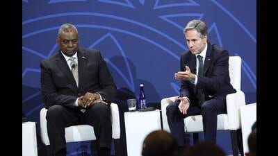 US secretary of defence Lloyd Austin and Secretary of State Antony J Blinken will call on PM Narendra Modi during their visit. (Getty Images via AFP) US secretary of defence Lloyd Austin and Secretary of State Antony J Blinken will call on PM Narendra Modi during their visit. (Getty Images via AFP)