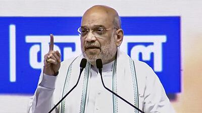 Union home minister Amit Shah. (PTI) Union home minister Amit Shah. (PTI)
