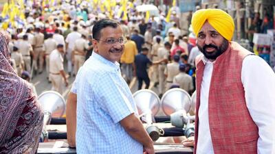 While campaigning, Arvind Kejriwal said he was not sure if he would be inside or outside the jail when the election results came out, and stressed that he was not afraid of going to jail. (AAP twitter) While campaigning, Arvind Kejriwal said he was not sure if he would be inside or outside the jail when the election results came out, and stressed that he was not afraid of going to jail. (AAP twitter)