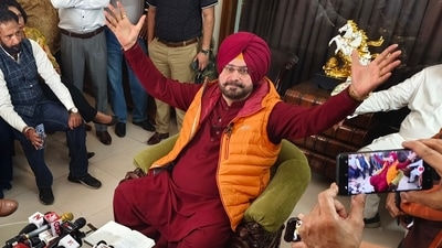 Congress leader Navjot Singh Sidhu addresses a press conference at his residence, in Patiala, Thursday, Nov. 2, 2023. (PTI) Congress leader Navjot Singh Sidhu addresses a press conference at his residence, in Patiala, Thursday, Nov. 2, 2023. (PTI)